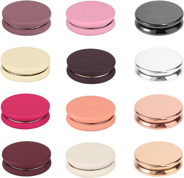 12pcs Hijab Magnetic Pins Strong Magnets Multi-Purpose Scarf Clasp Pinless Brooch Buttons for Women Scarves