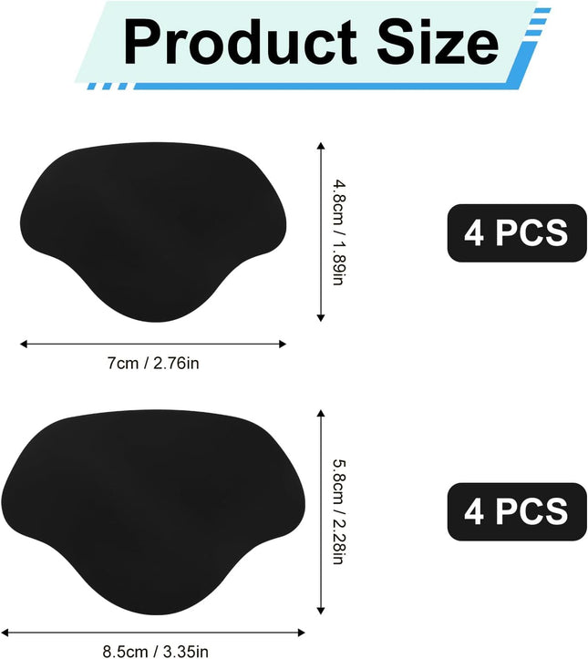 8pcs Shoe Heel Repair Self-Adhesive Hole Repair Patch for Back of Shoes Holes Leather Cushion Inserts – product detail