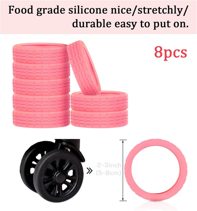8pcs Portable Luggage Wheel Covers – product detail