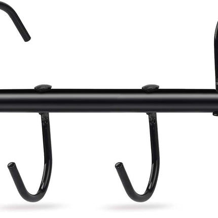 Tack Rack with Swivel Hooks,6 Hook Portable Bridle Hooks Hangers for Horse Holder Stall Barn and Fence(Black) -