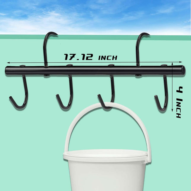 Tack Rack with Swivel Hooks 6 Hook Portable Bridle Hooks Hangers for Horse Holder Stall Barn and – product detail
