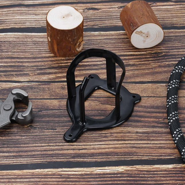 6 Counts Horse Bridle Rack Bracket Hooks Metal Halter Hanger with Tubes and Screws for Barn Supplies Black – product detail