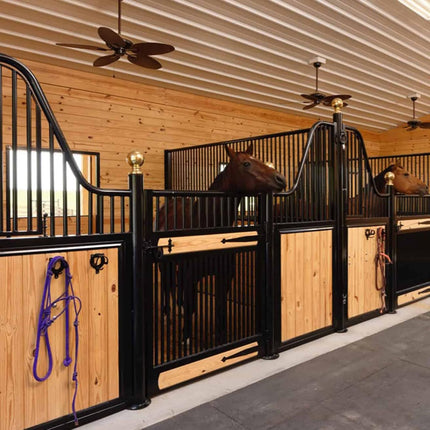 6 Counts Horse Bridle Rack Bracket Hooks Metal Halter Hanger with Tubes and Screws for Barn Supplies, Black -