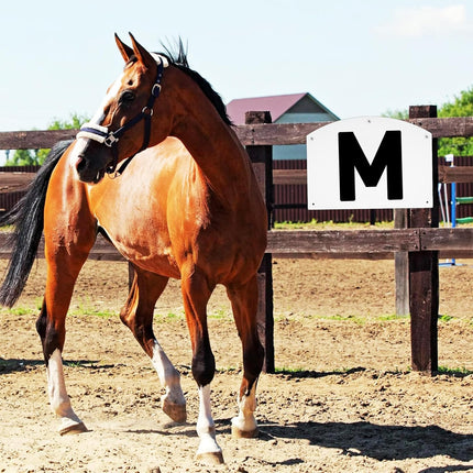 8Pcs Wall Mount Dressage Letters Arena Markers, for Equestrian Athletes and Events Includes A,B,C,E,F,H,K,M -