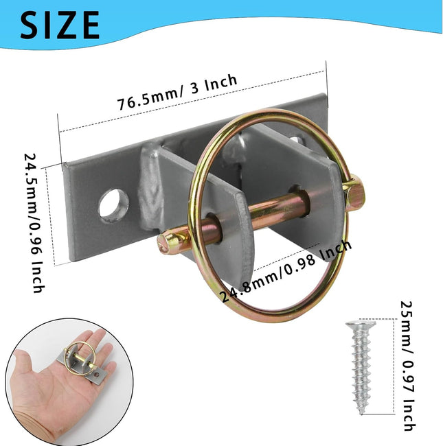 4 Pcs Water Bucket Hook with Pin Heavy Duty Wall Mounted Equestrian Hooks Hangers for Horse Stall Stable – product detail