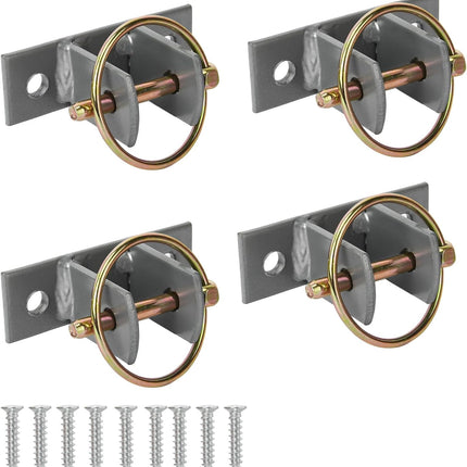 4 Pcs Water Bucket Hook with Pin Heavy Duty Wall Mounted Equestrian Hooks Hangers for Horse Stall Stable Barn -