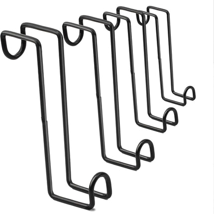 8 Inch Tack Hook,Heavy Duty Metal Over Rail Hooks Stall for Hanging Horse Bridles Halters and Buckets,4Pcs -