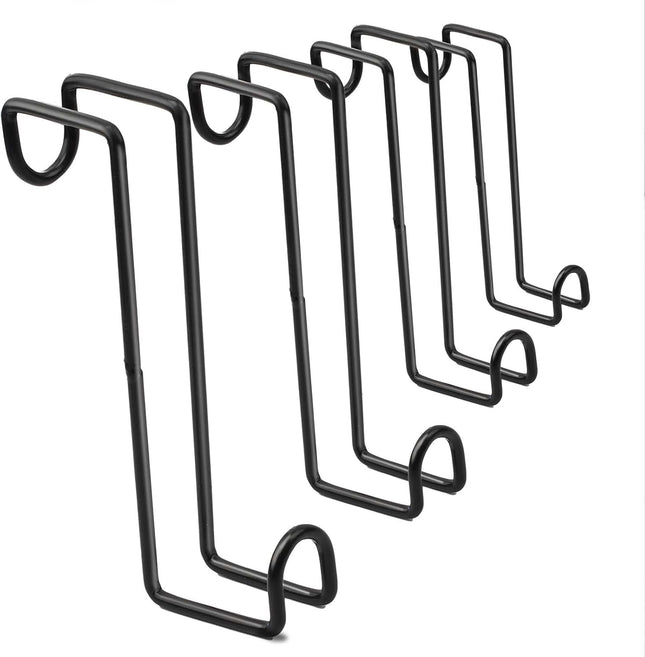8 Inch Tack Hook Heavy Duty Metal Over Rail Hooks Stall for Hanging Horse Bridles Halters and Buckets 4Pcs