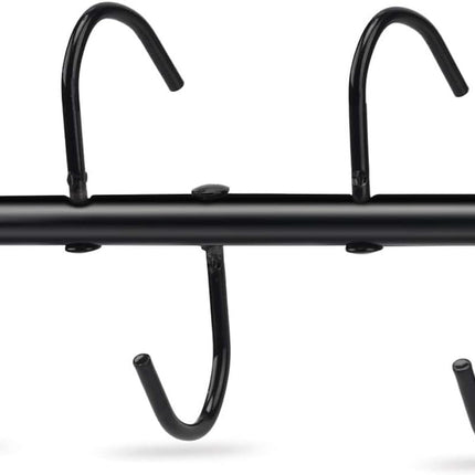 1Pcs Tack Rack with Swivel Hooks,5 Hook Portable Bridle Hooks Hangers for Horse Holder Stall Barn and Fence(Black) -