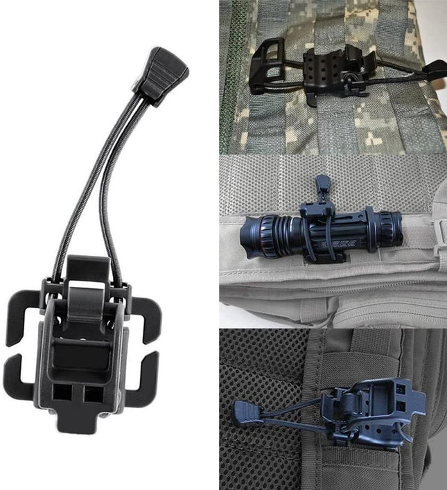 4 Pieces Tactical Gear Molle Clips Attachments Multifunction Hanging Buckle for Backpack Vest Black – product detail