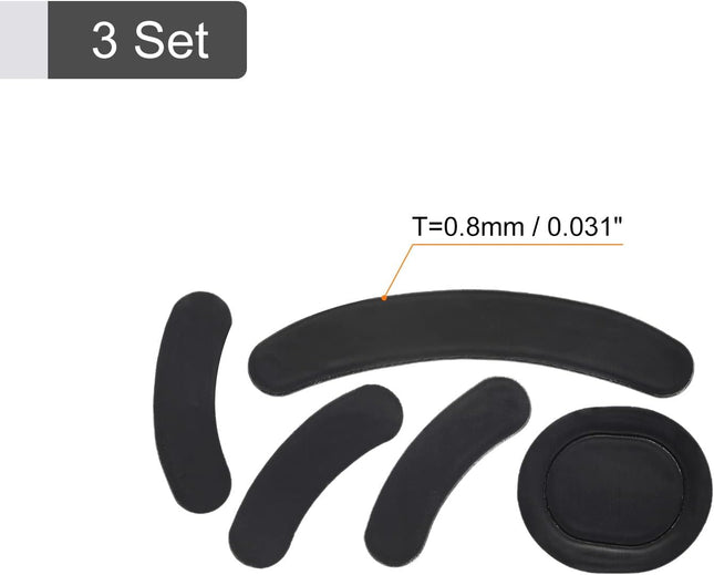 Rounded Curved Edges Mouse Feet Skates Pads 0.8mm w Cleaning Paper for G PRO Wireless Gaming Replacement – product detail