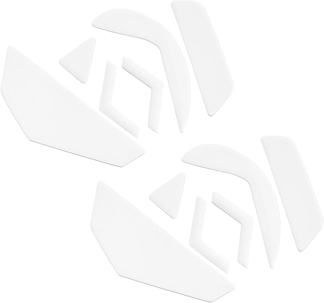 Rounded Curved Edges Mouse Feet Skates Pads 0.6mm w Cleaning Paper for G502 Wired Gaming Replacement White
