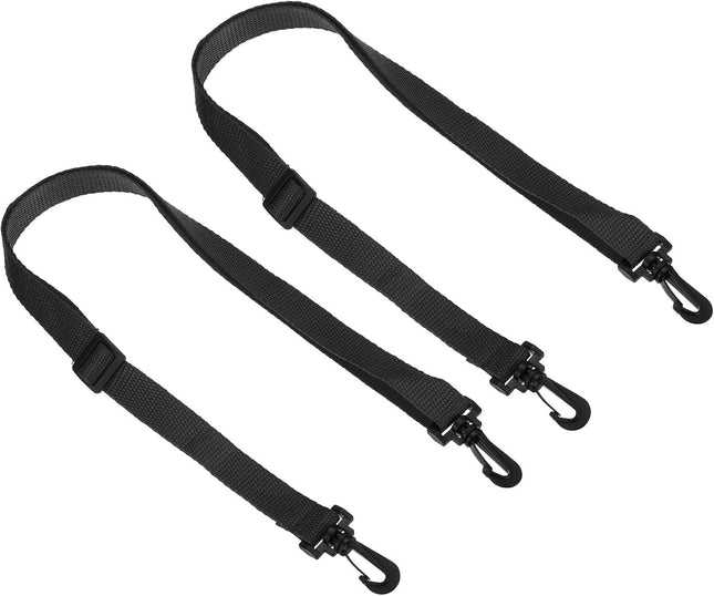 20mmx1.1m Replacement Shoulder Strap 2 Pack Adjustable Swivel Clips Hooks Buckle Slide Crossbody Bag Belt