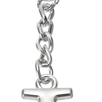 Initial Letter Key Chain, a Chain Pendant Ring J -
