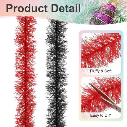 5Ft Feather Boa, 4 Pcs Artificial Fluffy Boas Party Decorations for DIY Crafts, Wedding Costume, Christmas, Concert, Halloween, Home Decor, Pink