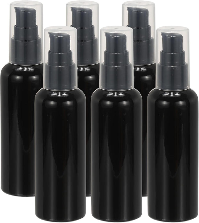 Travel Pump Bottles 6 Pcs 3.4Oz(100ml) Leak Proof Refillable Empty Dispenser Container Squeeze Bottle with