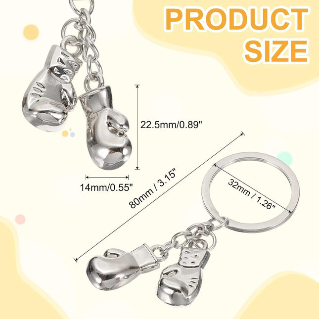 Boxing Gloves Keychain Mini Cute Sports Key Chain Sport Pendant Ring Bag Backpack Decor for Men Women – product detail