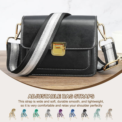 Purse Strap, Wide Shoulder Strap Adjustable Crossbody Bag Straps Universal Replacement Belt for Women's Handbags Canvas Guitar Backpack, Light Blue -