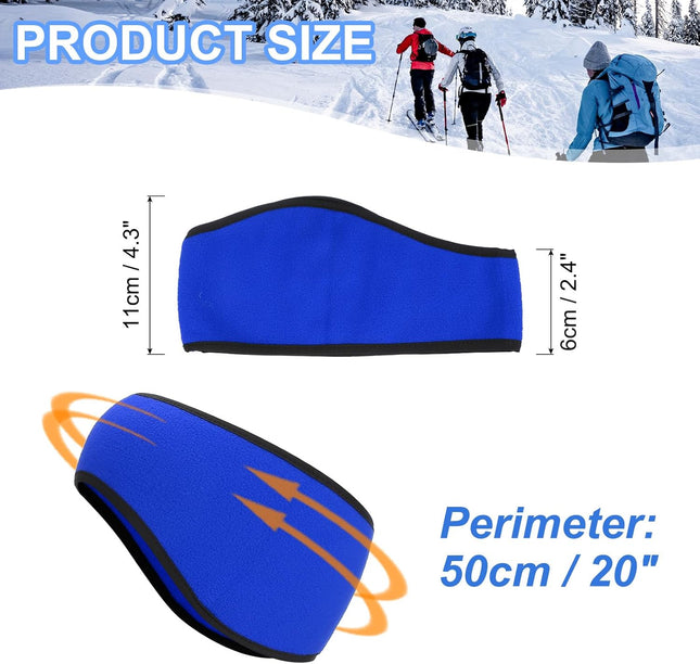 Ear Warmer Headband Winter Stretchy Running Sweatband Outdoor Essential for Jogging Blue – product detail