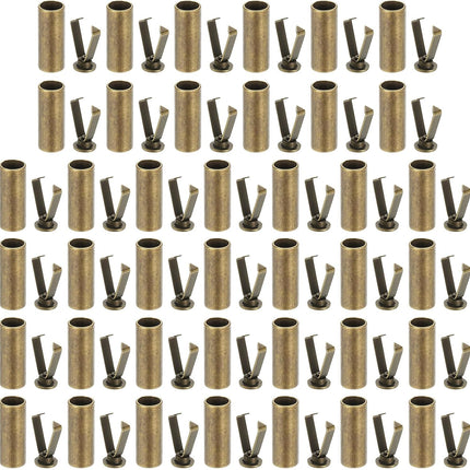 Shoe Lace Tips, Zinc Alloy Shoelace Head Cylindrical Tips Cords End Replacement for Shoestring Bronze -