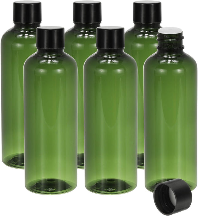 Travel Bottles with Screw Cap 6 Pcs 3.4Oz(100ml) Leak Proof Refillable Empty Dispenser Container in Green