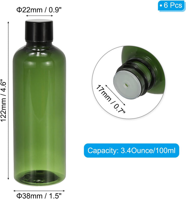 Travel Bottles with Screw Cap 6 Pcs 3.4Oz(100ml) Leak Proof Refillable Empty Dispenser Container – product detail