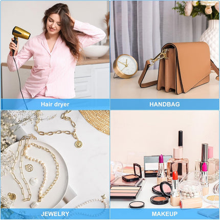Large Velvet Bags With Drawstrings, 3 Pack 14 x Inch Hair Dryer Bag Treat Dust Hotel Storage for Travel Luggage Packing, Deep Blue -