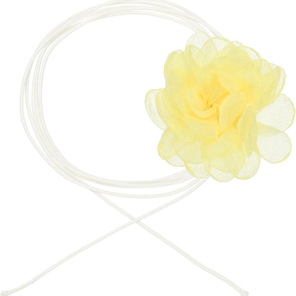 Chokers Necklace Adjustable Fashion Accessories for Bride Wedding Bridal Shower Yellow -