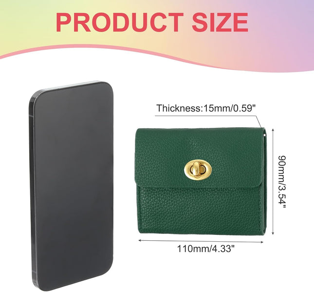 Small Leather Wallets for Women with Metal Buckle Stylish Card Holder Wallet Case Coin Purse Cash Business – product detail