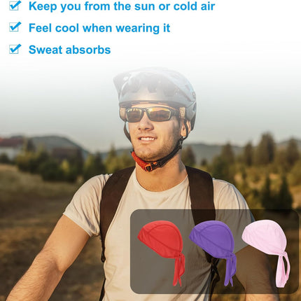 Sweat Wicking Cap, Skull Cap Football for Men Dew Rags Breathable Cooling Helmet Liner Bandana Cycling Brown -