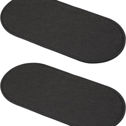 Felt Base Shaper 10x5 Inch, 2 Pcs Bag Bottom Pad Purse Liner Board Insert Oval for Handbags Tote Crossbody Backpack, Black Inch