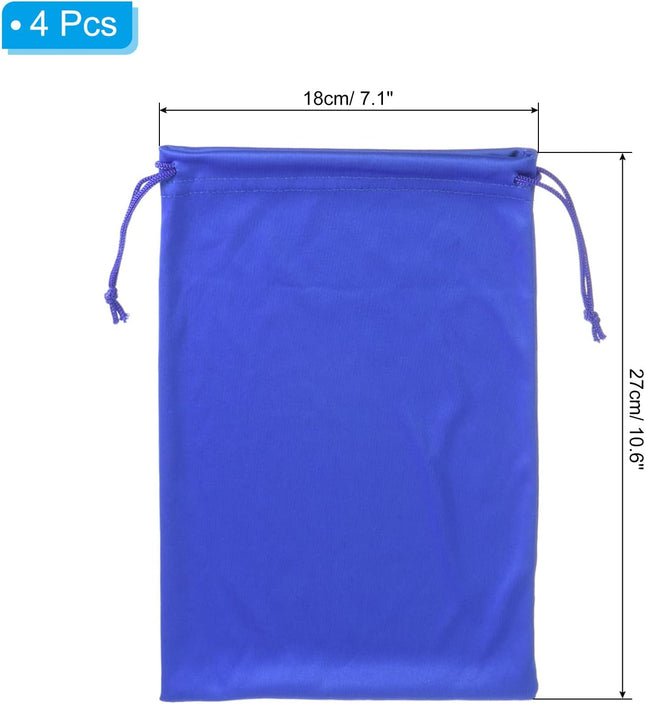 Ski Goggle Bag Microfiber Snow Goggles Case Cover Soft Storage Sleeve Drawstring Pouch Blue – product detail
