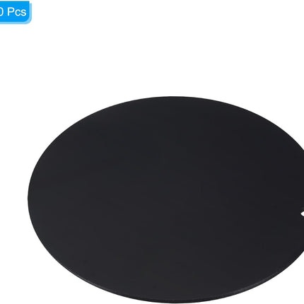 Acrylic Circle Blanks 3 Inch, 30 Pack Round Clear Disc Ornaments with Hole for DIY Keychain Project Crafting, Black Inch