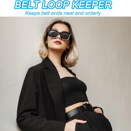Leather Loop Keeper, Loops Belt Keeper Retainer Straps Replacement Reddish Brown 1.5"/1.6"