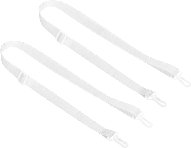 125cm x 2cm Replacement Shoulder Strap 2 Pack Adjustable Swivel Clips Hook Buckle Slide Crossbody Bag Belt