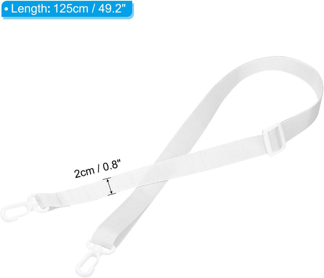 125cm x 2cm Replacement Shoulder Strap 2 Pack Adjustable Swivel Clips Hook Buckle Slide Crossbody Bag Belt – product detail