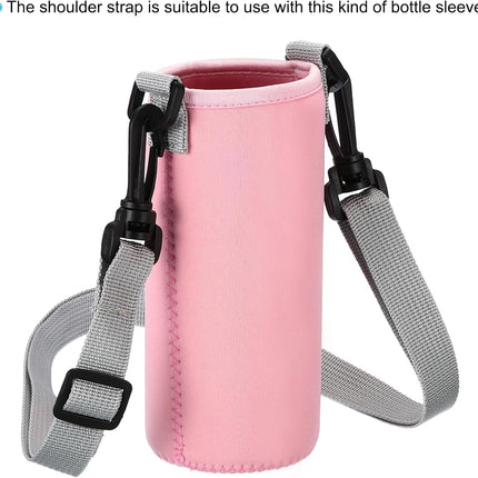 125cm x 2cm Replacement Shoulder Strap, 2 Pack Adjustable Swivel Clips Hook Buckle Slide Crossbody Bag Belt for Water Bottle Carrier Sling Bag, White -