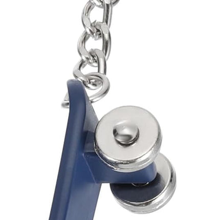 SkateBoard Hoop Keychain, Mini Cute Sports Basketball Key Chain Sport Ball Pendant Ring Bag Blue -