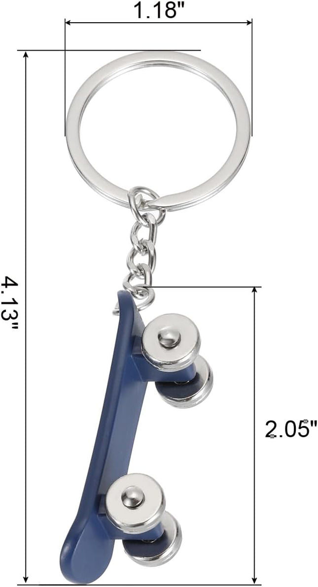 SkateBoard Hoop Keychain Mini Cute Sports Basketball Key Chain Sport Ball Pendant Ring Bag Blue – product detail