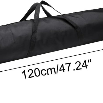 Folding Camping Chair Replacement Bag 47.2" x 5.5", Portable Storage Tent with Handle Strap for Outdoor Hiking Travel, Black - 5.5"