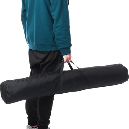 Folding Camping Chair Replacement Bag 47.2" x 5.5", Portable Storage Tent with Handle Strap for Outdoor Hiking Travel, Black - 5.5"