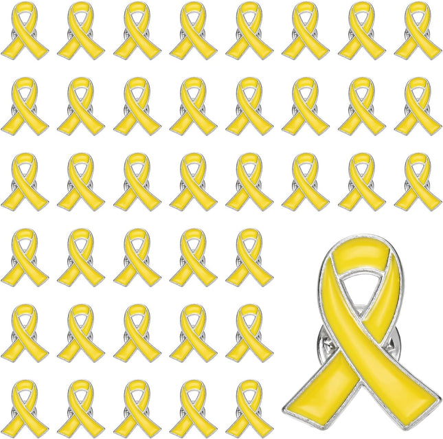Ribbon Pins Awareness Pins with Secure Clutch Back Enamel Lapel Brooch for Public Charity Support