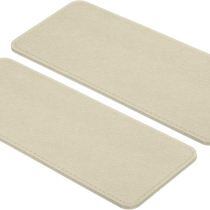 12 x 5 Inch Felt Bag Base Shaper, 2pcs Bottom Pad Organizer Insert Rectangle Liner Board for Purse Handbag Tote Travel Canvas Cosmetic, Beige -