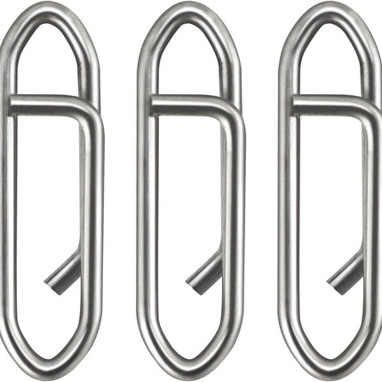 Fishing Speed Clips Power Quick for Lures Change Stainless Steel Lure Snaps Saltwater Freshwater Crankbait Tackle XS-25LB-0.5" 20 Pack