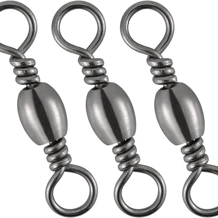 Barrel Swivels Fishing Tackles, for Salwater & Freshwater, Available from #16-#6/0, Leader Line Lure Connector - #16-18LB