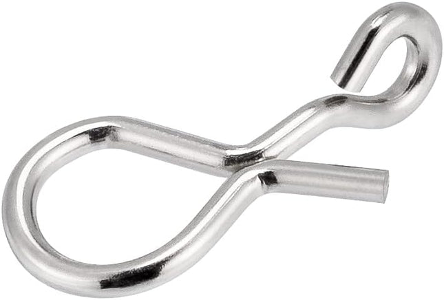 50 Pack Fly Fishing Snap 3 Sizes Stainless Steel Quick Change Lure Clip for Flies Trout