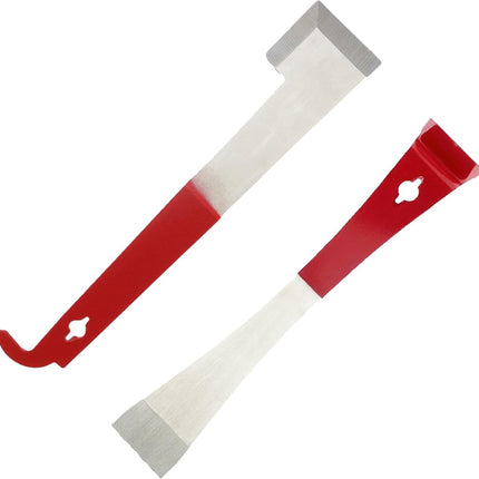 2 Pack Steel Beekeeping Hive Tool Scraper Bee Frame Lifter and Equipment for Beekeepers, Types