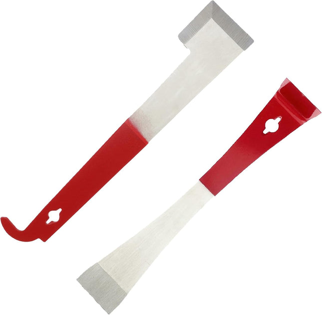 2 Pack Steel Beekeeping Hive Tool Scraper Bee Frame Lifter and Equipment for Beekeepers Types