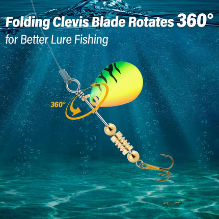 100 Pack Folded Spinner Clevises for Fishing Inline Lure Making Accessories Freshwater Spinnerbait Blade Alabama Walleye Rig Silver 0.17*0.15"-100pk