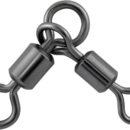 30 Pack 3 Way Swivels Barrel Fishing Tackle Hook Line Connector Three Rig Trolling Catfish Saltwater Freshwater - #4/0*3/0-209LB-30